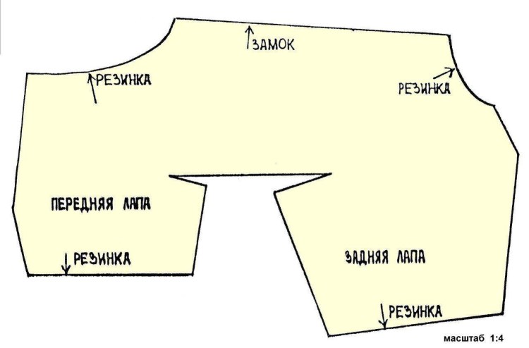 Комбинезон для кокер спаниеля выкройка