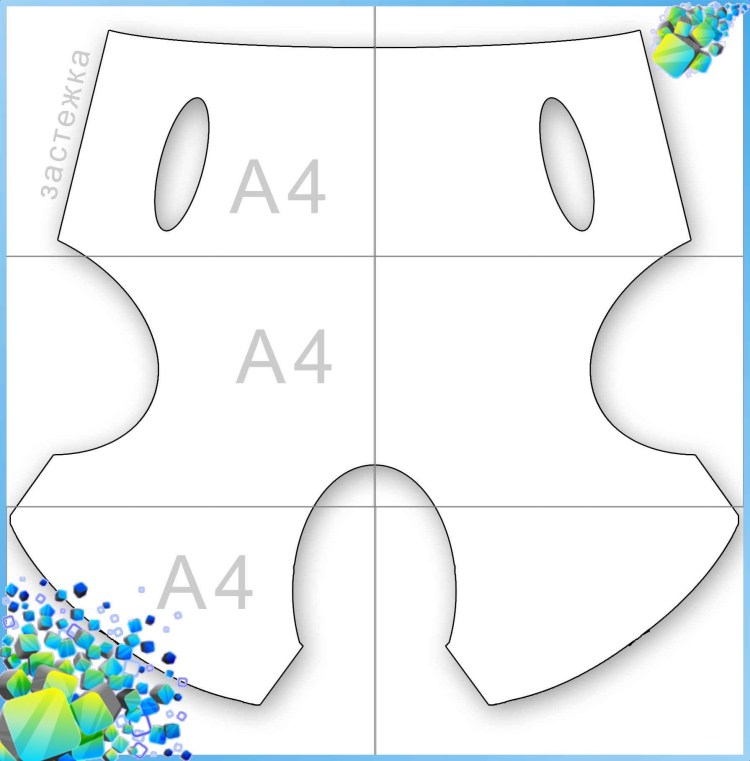Штанишки для собак выкройка