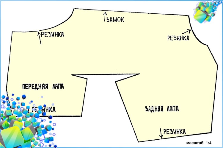 Выкройка собачьего комбинезона для мальчика той терьера