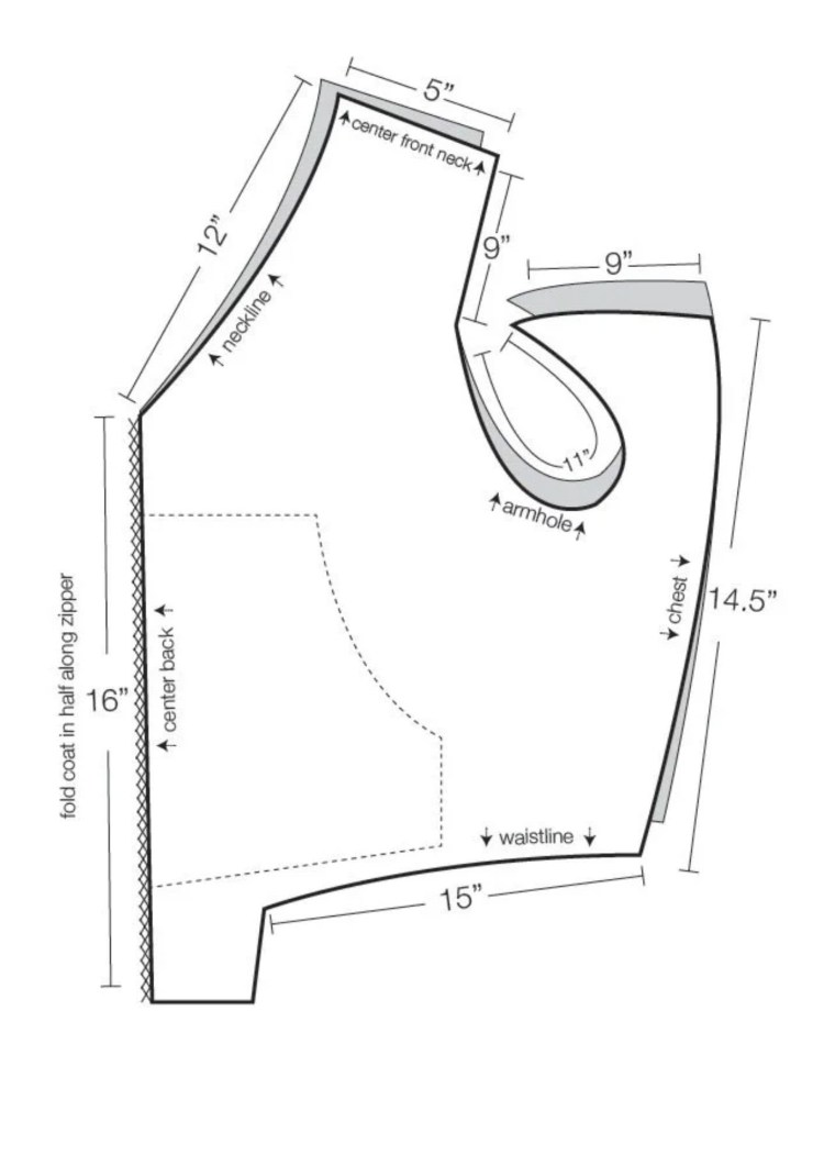 Выкройки толстовки для собак мелких пород
