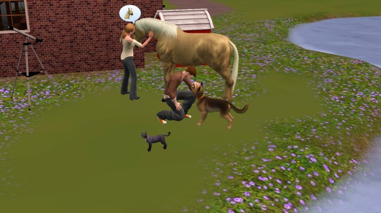 Немецкая овчарка селфи