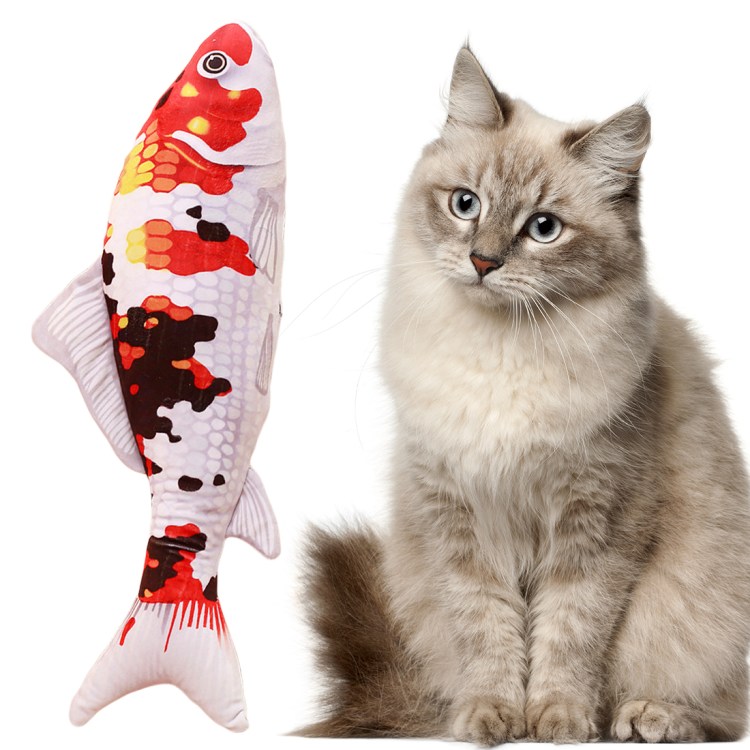 Интерактивная рыба игрушка для кота