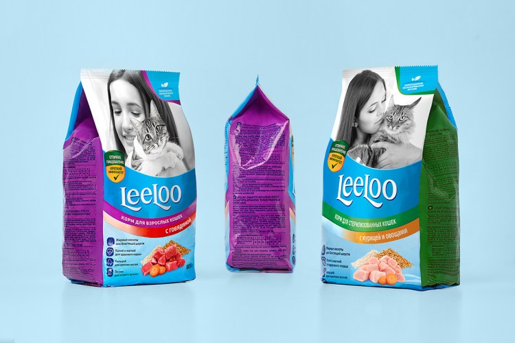 Корм д/кошек Леелоо говядина 800г