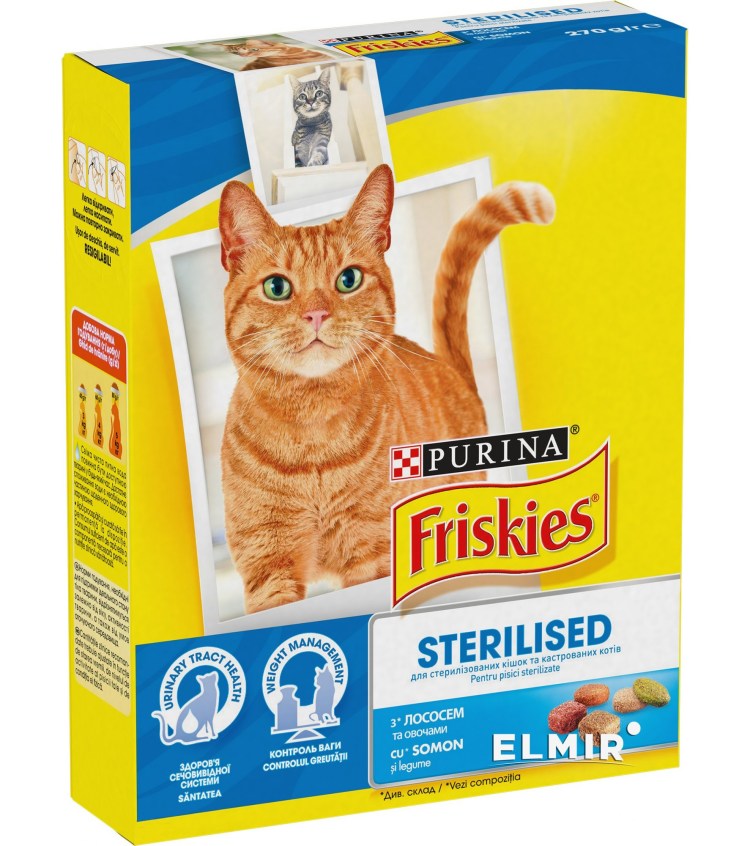 Фрискис сухой корм для стерилизованных котов