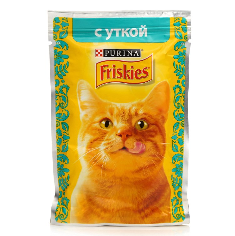 Корм д/кошек фрискис утка 50г