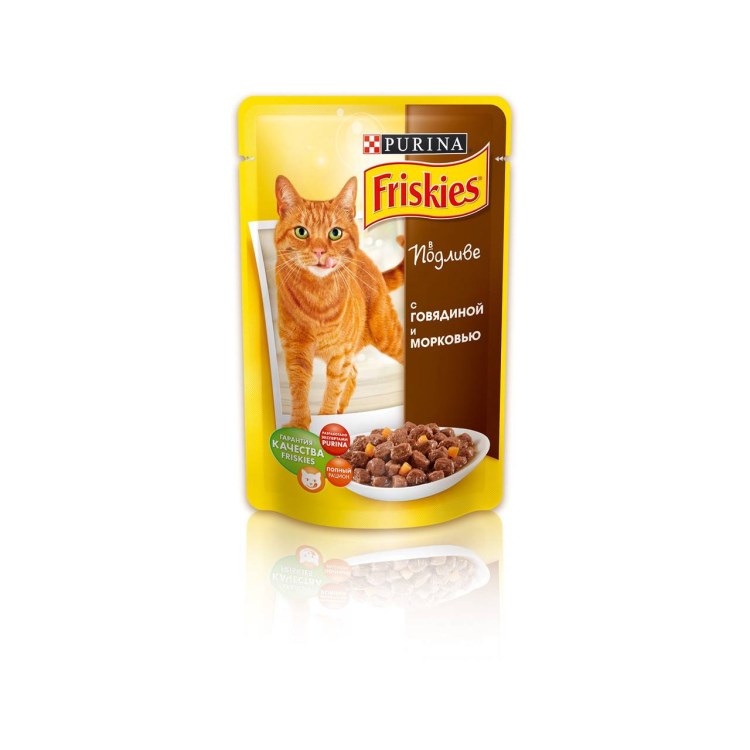 Корм д/кошек friskies лосось в подливе 85гр