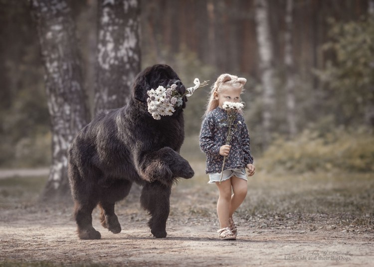 Девочка с собакой