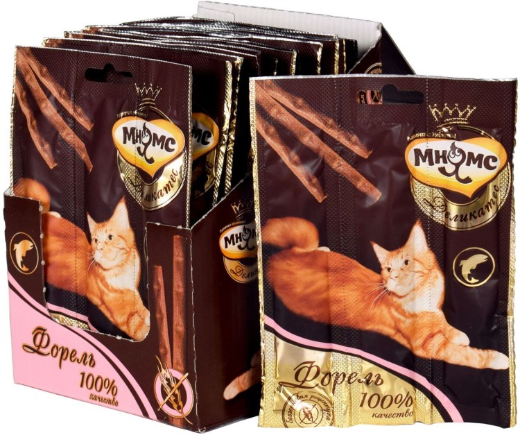 Лакомство для кошек Мнямс лакомые палочки индейка, ягненок