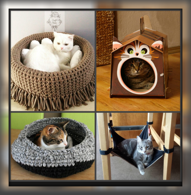 Лежанка для кошки своими руками