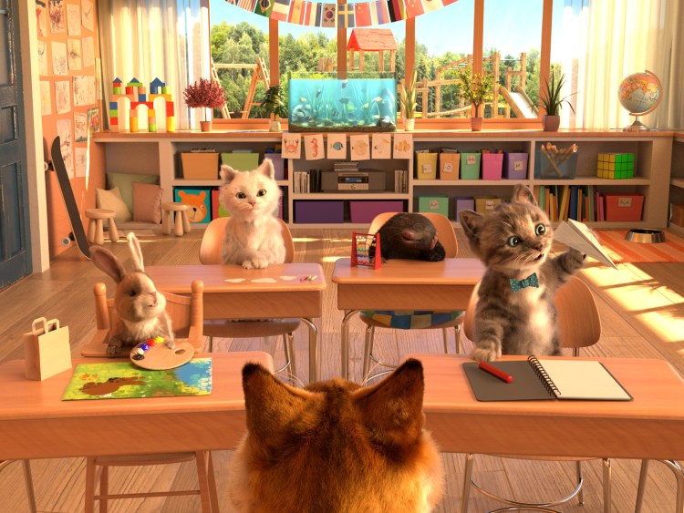 Котята в школе