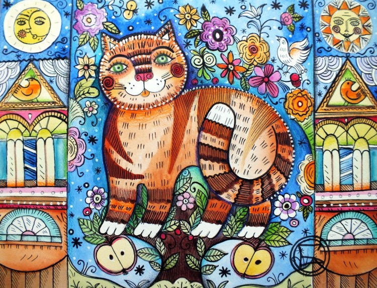 Оксана Заика коты художник