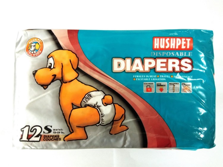 Hush Pet подгузники для собак m (7-16 кг,45-63 см)