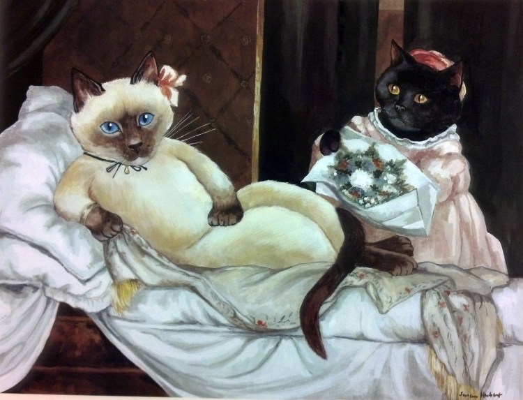 Накрашенная кошка