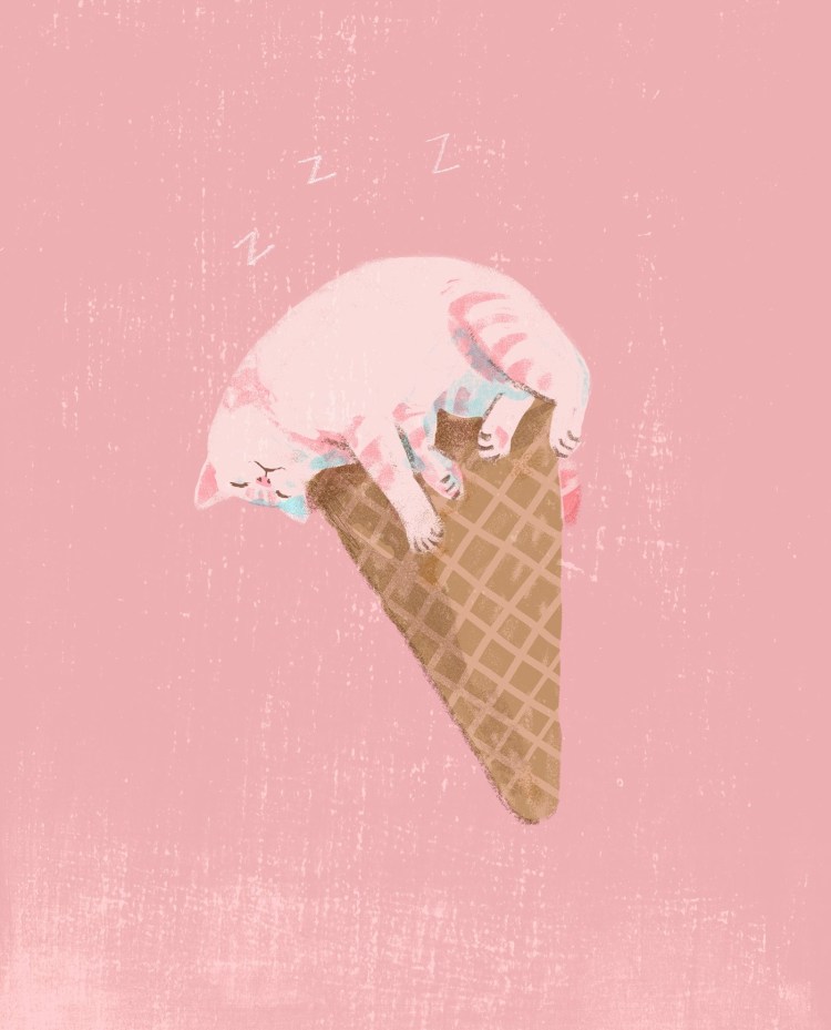Котик мороженое