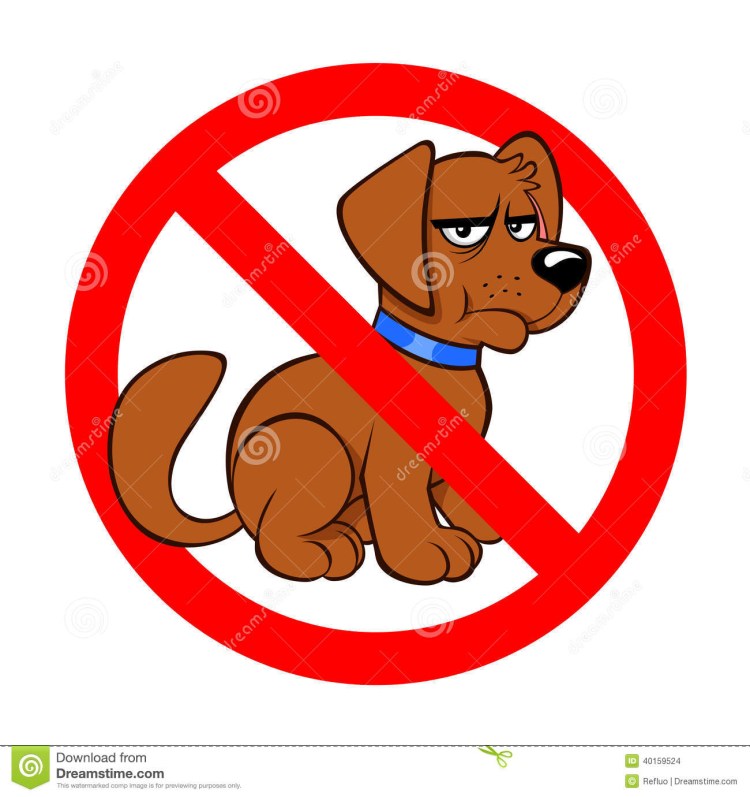 С животными запрещено знак