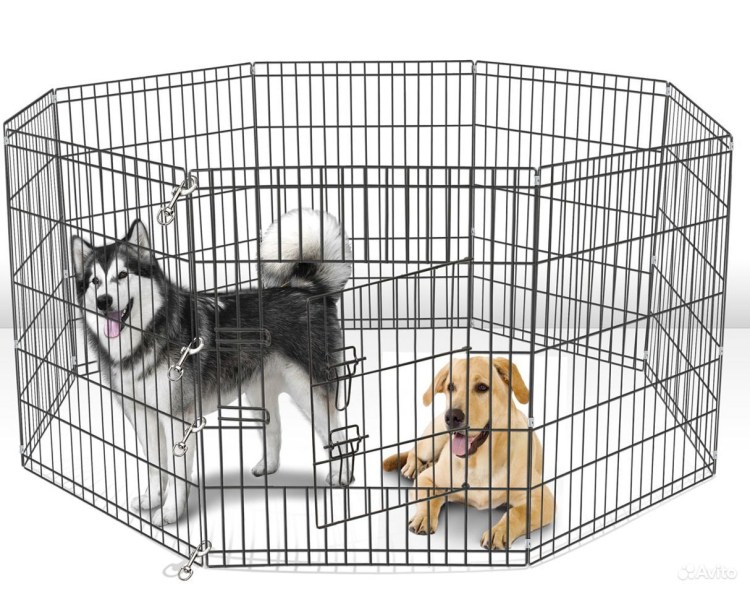 Клетка-вольер k1 для животных, 4 секции, эмаль, 840*690мм
