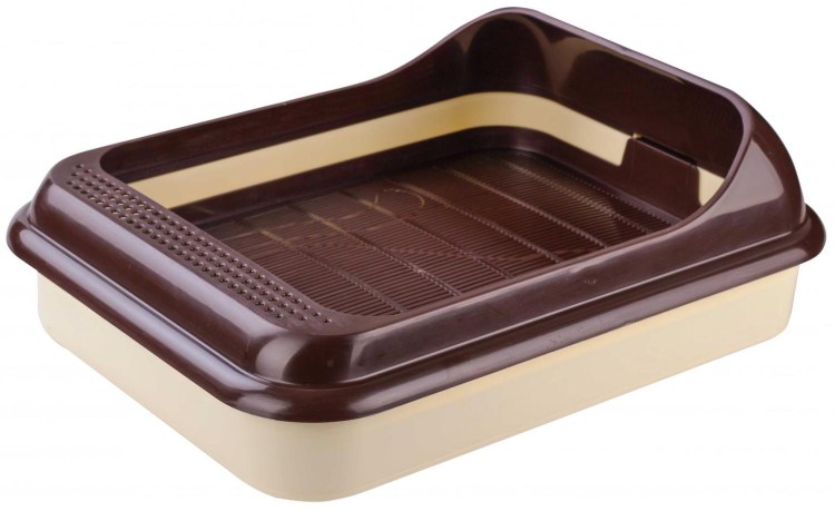 Лоток-туалет "верный друг" с решеткой м6416