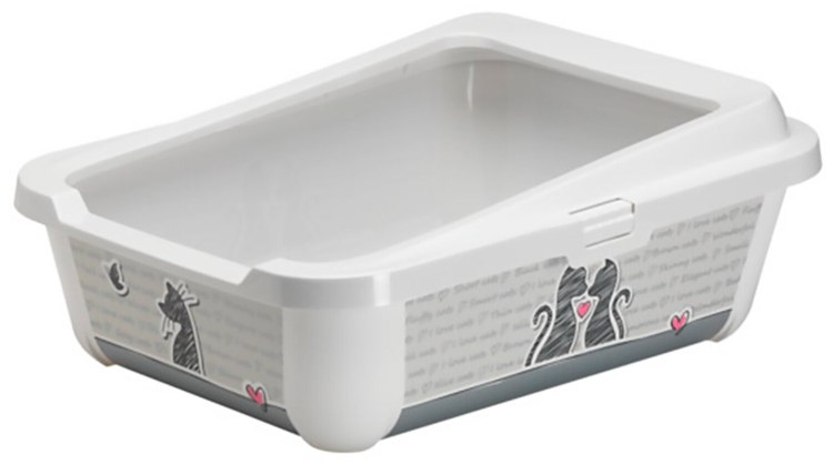 Moderna Hercules лоток для кошек с рамкой влюбленные кошки 51 х 40 х 19 см