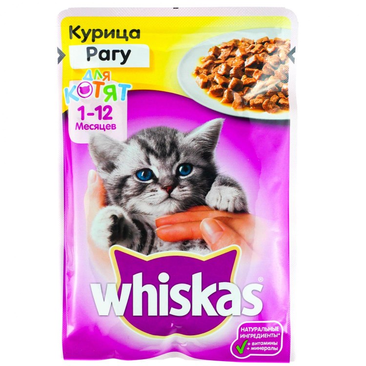 Корм для кошек Whiskas рагу с курицей 85г