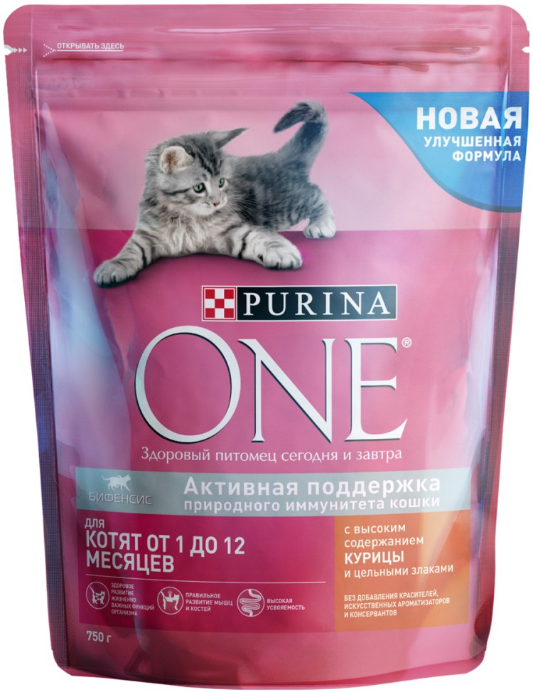 Пурина уан для котят сухой корм