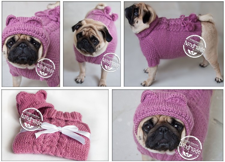 Вязаная одежда для МОПСА