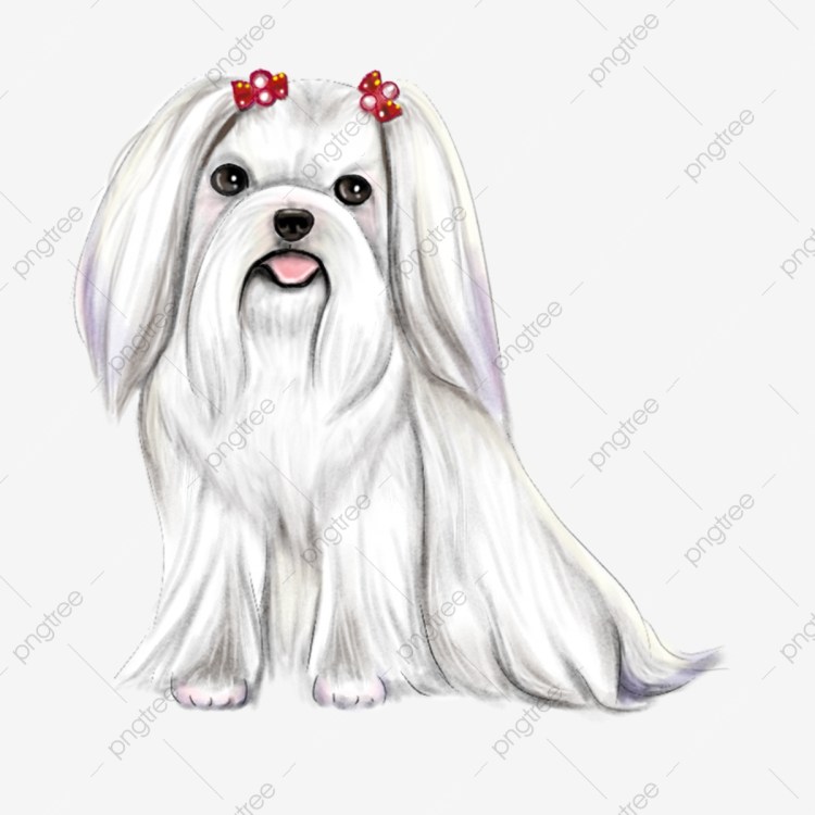 Щенок сидит мультяшный