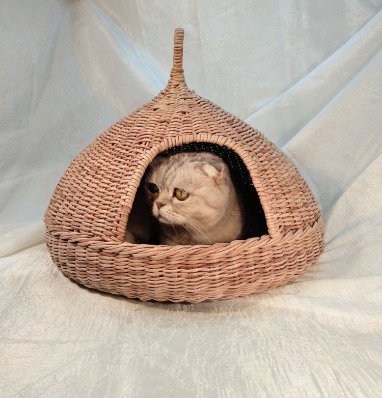 Кошачий домик с когтеточкой