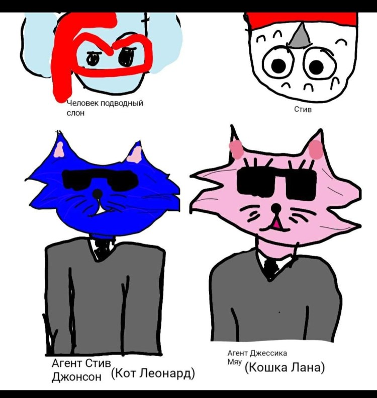 Кот Лео и Стив