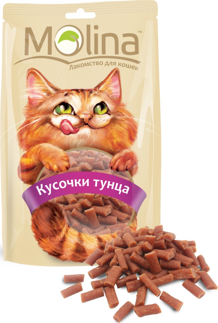 Молина лакомство д/кошек куриный сэндвич, 80г (0597)