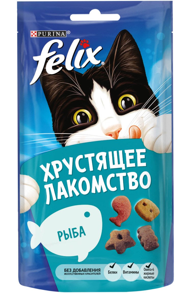Феликс хрустящее лакомство курица 60г