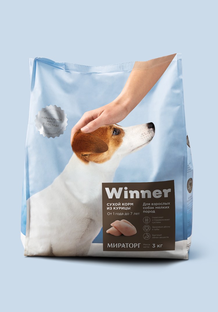 Корм Винер Мираторг для собак 10 кг