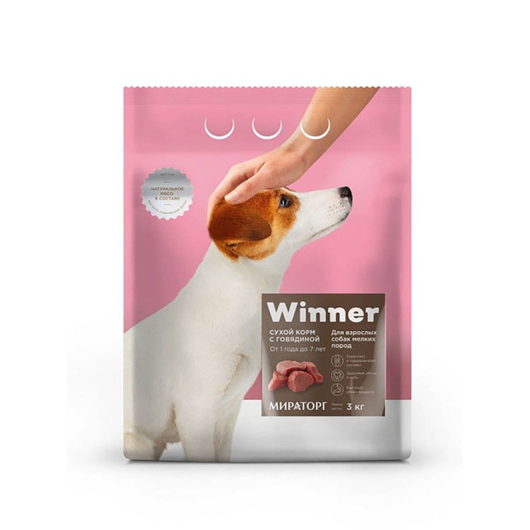 Корм для собак Мираторг winner для мелких пород