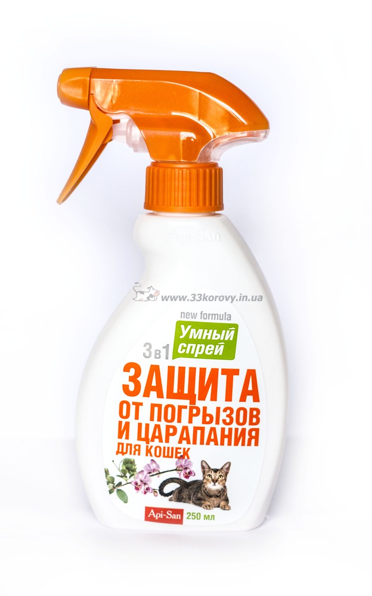 Умный спрей защита от погрызов и царапания для кошек