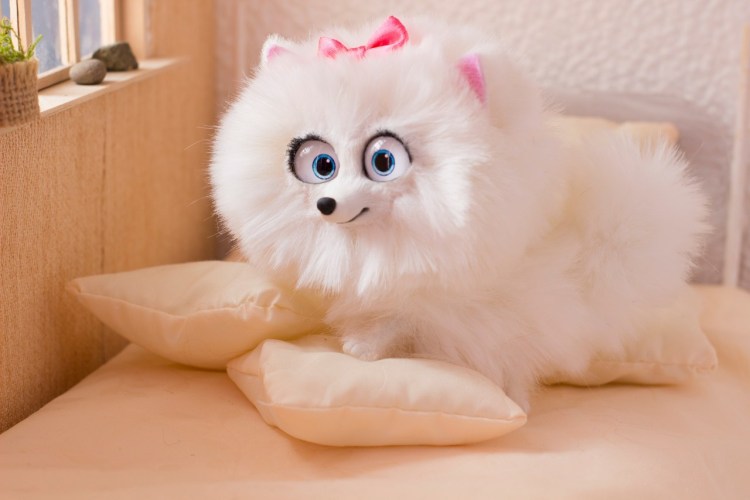 Белый шпиц из мультика Тайная жизнь домашних