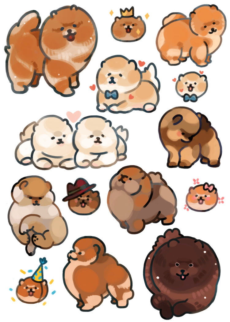 Стикеры шпиц