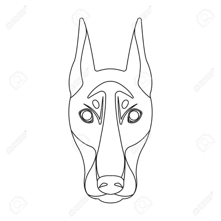 Собака Доберман мультяш