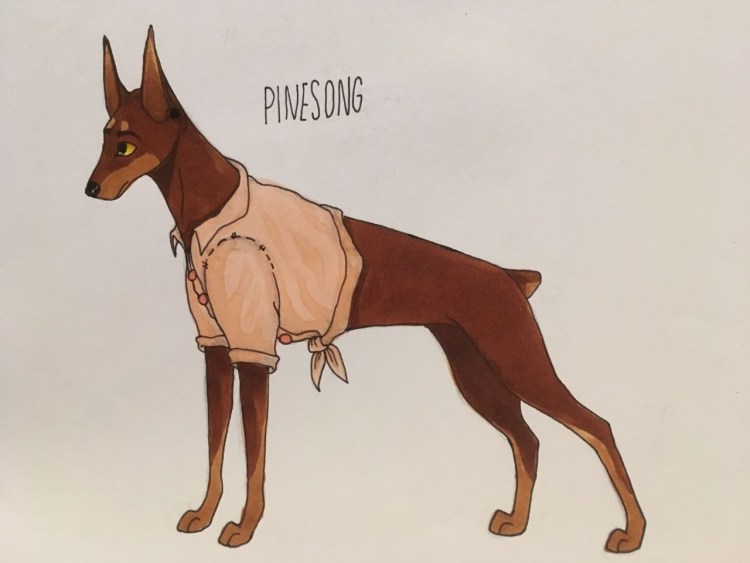 Собака карандашом