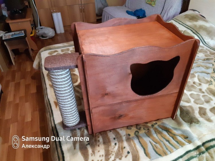 Домик для собаки из коробки