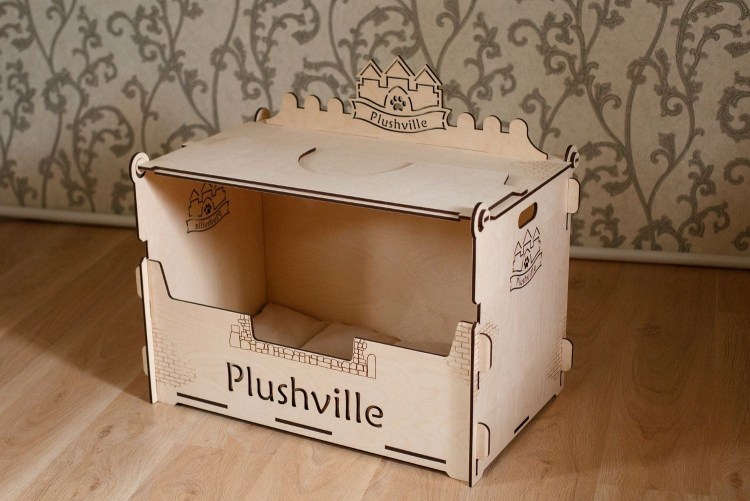 Родильный дом для кошки из фанеры