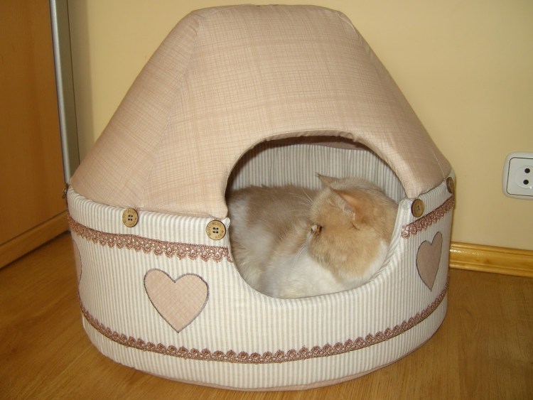 Шьем домик для кошки