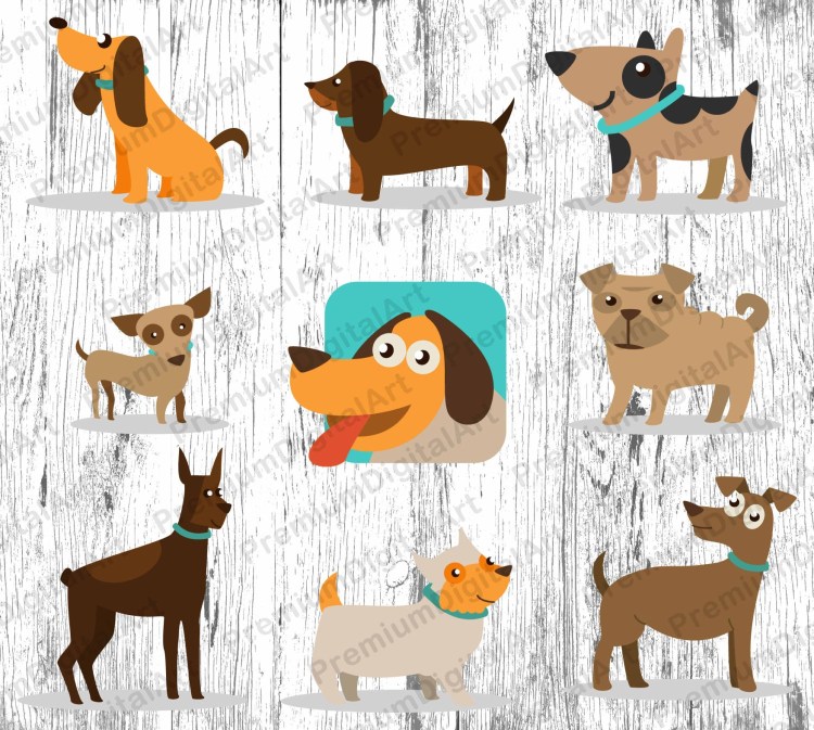 Стилизованные собаки