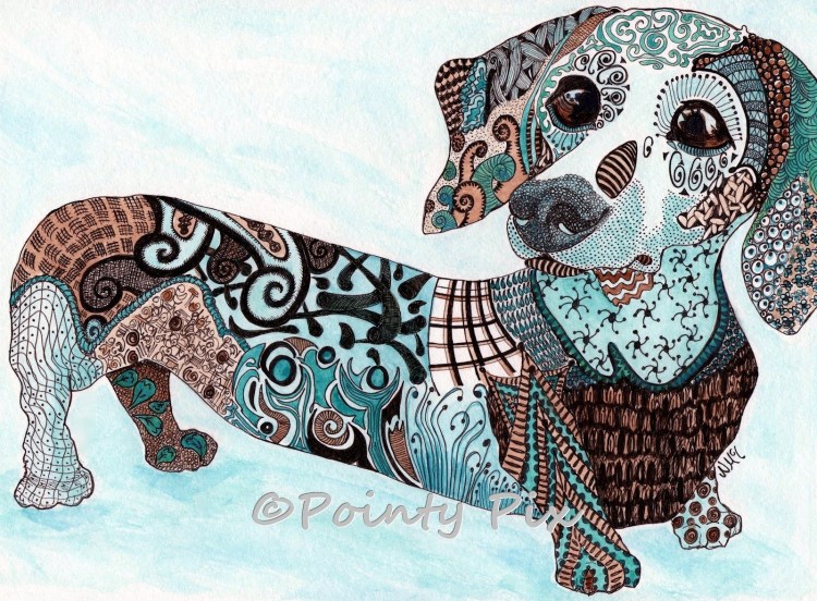 Стилизованные собаки вектор