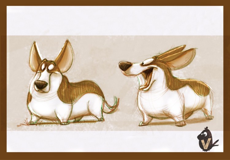 Мультяшные мопсы