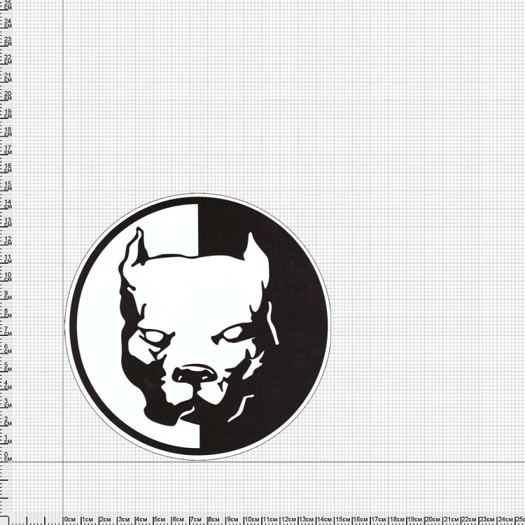 Питбуль наклейка на машину