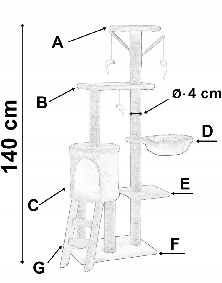 Кошачий домик своими руками чертежи