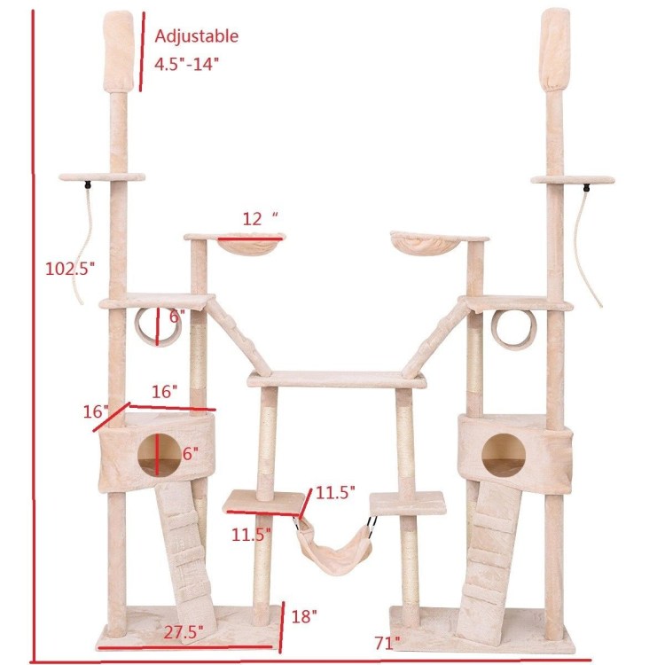Чертеж дома для кота из дерева