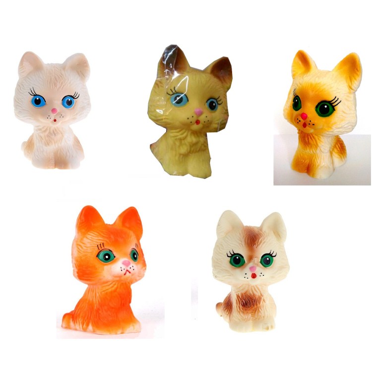 Резиновый котик игрушка