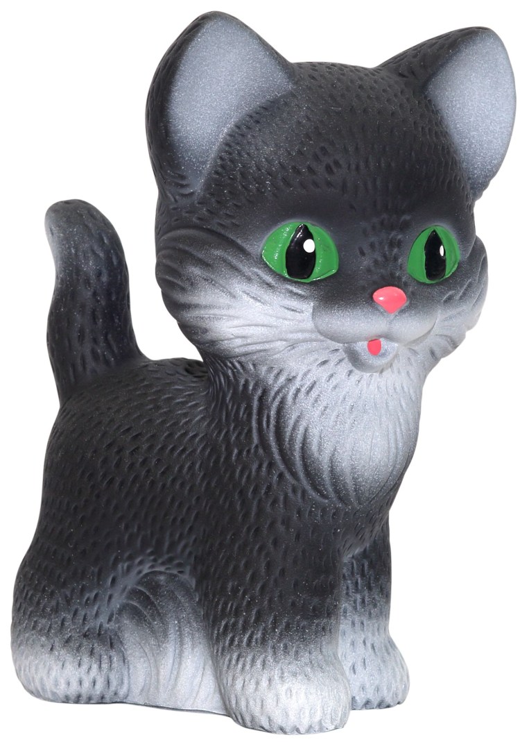 Резиновая кошка игрушка