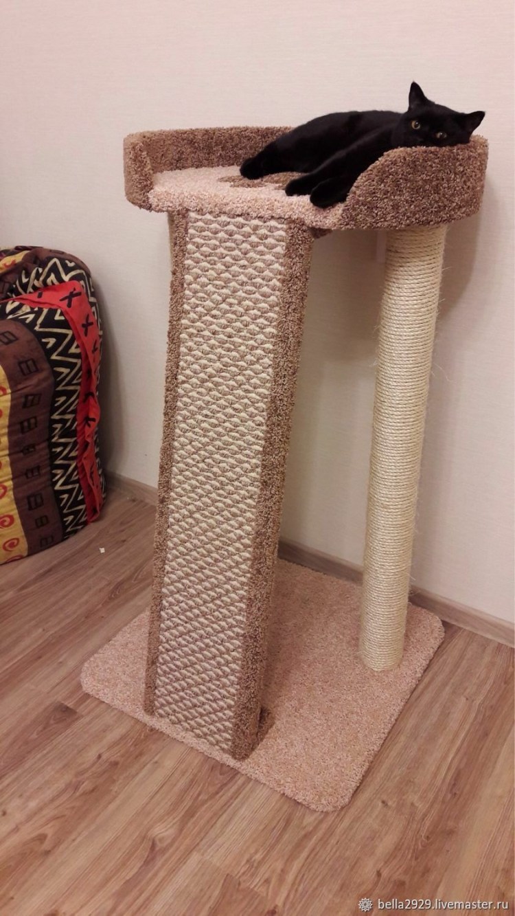 Когтеточка своими руками из подручных материалов