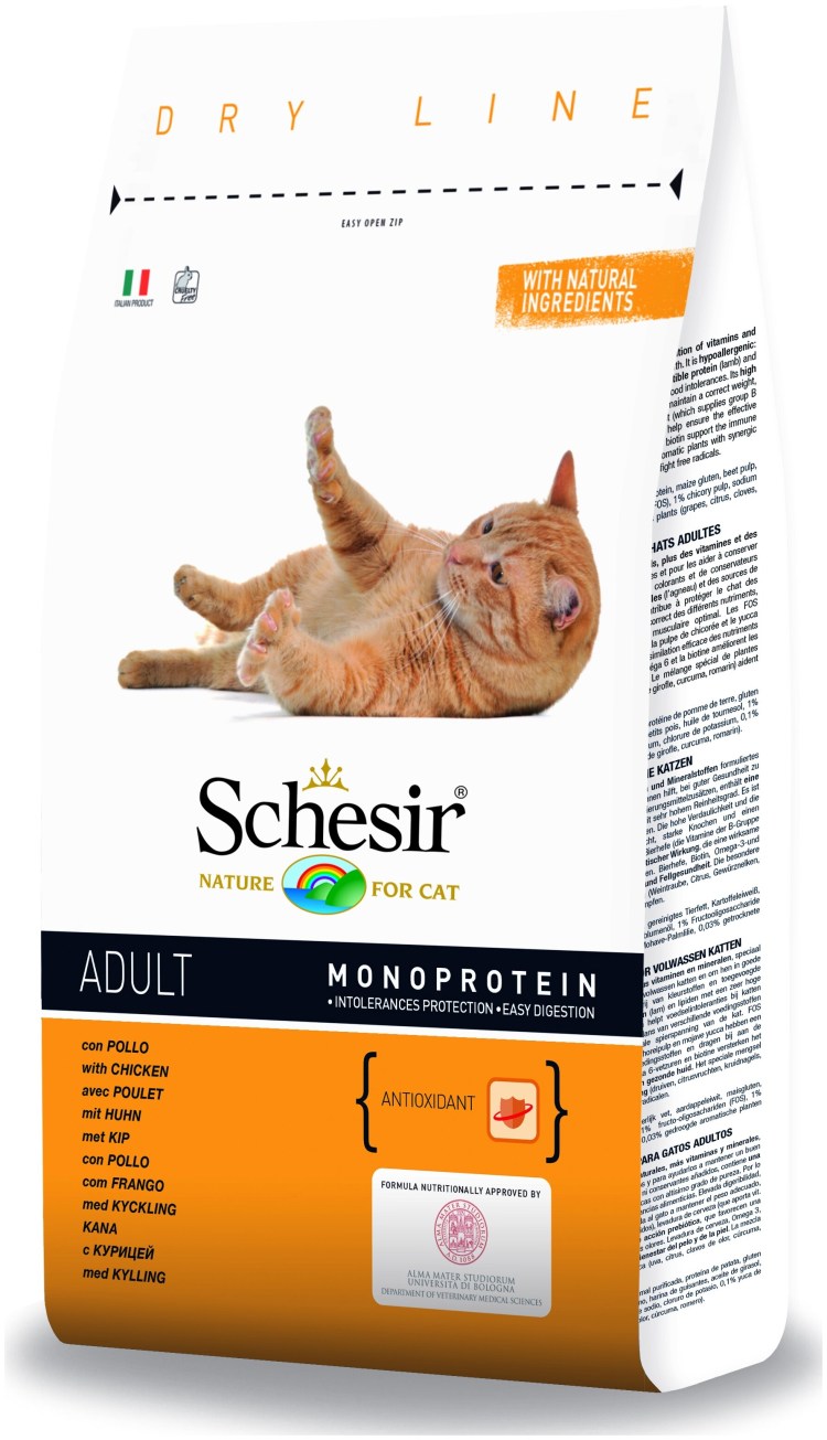 Сухой корм Schesir 1.5 кг для кошек курица (132.с733)